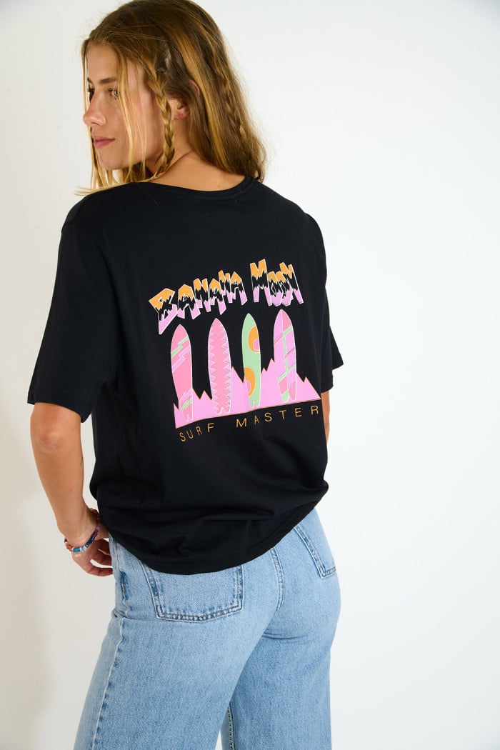 CRISP URBANA Black Short Sleeve T-shirt