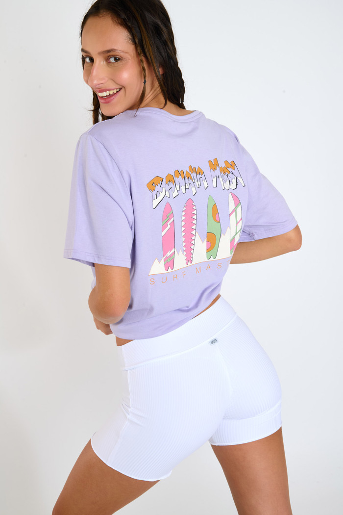 CRISP URBANA Lilac Short Sleeve T-shirt