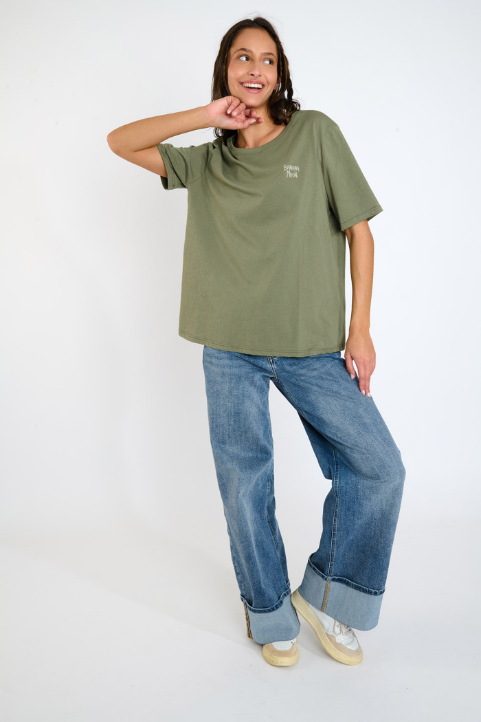 CRISP URBANA Khaki Short Sleeve T-shirt