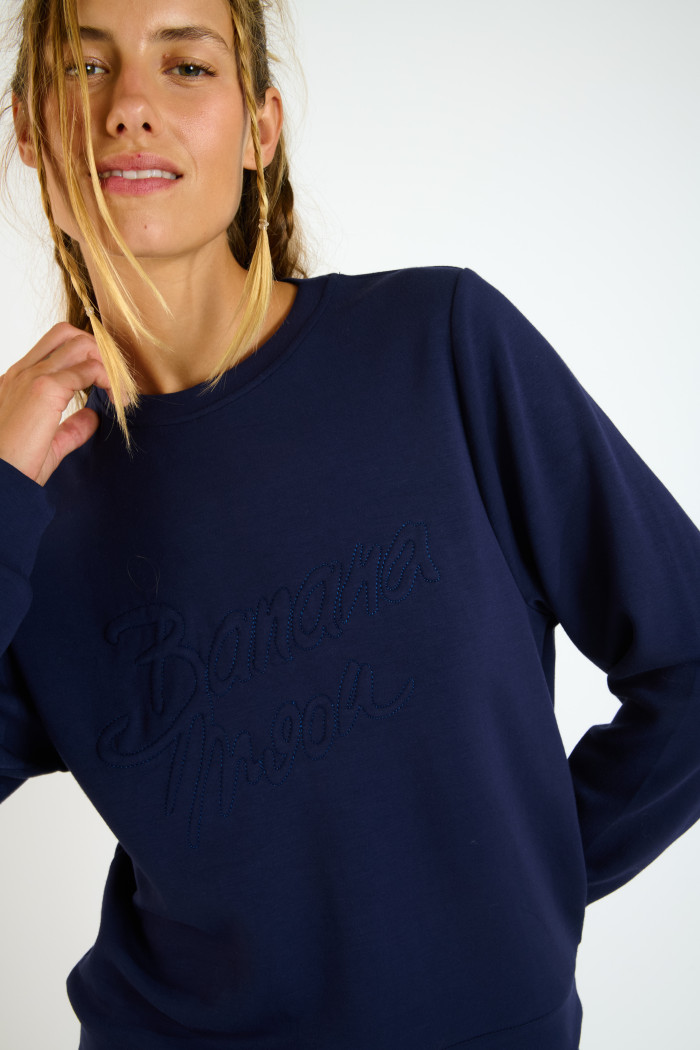 ETHAN BAYJOY Navy Blue Sweatshirt