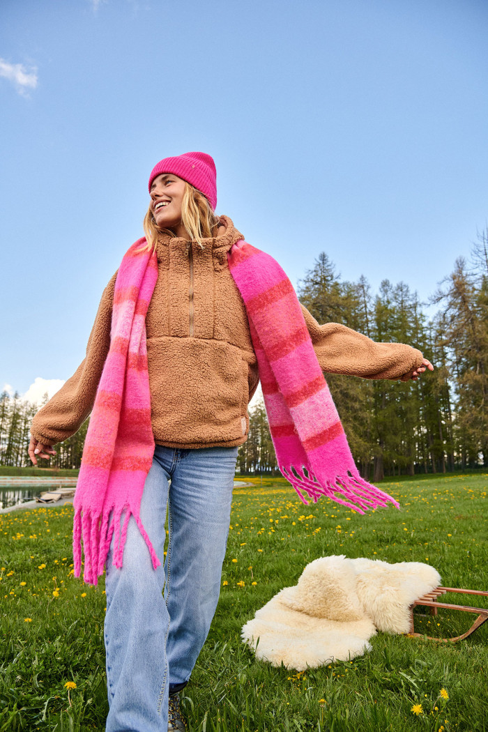 PEAK IGLOO Brown Fleece Sweatshirt