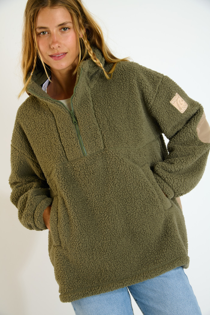 SNUGGLE IGLOO Long Khaki Fleece
