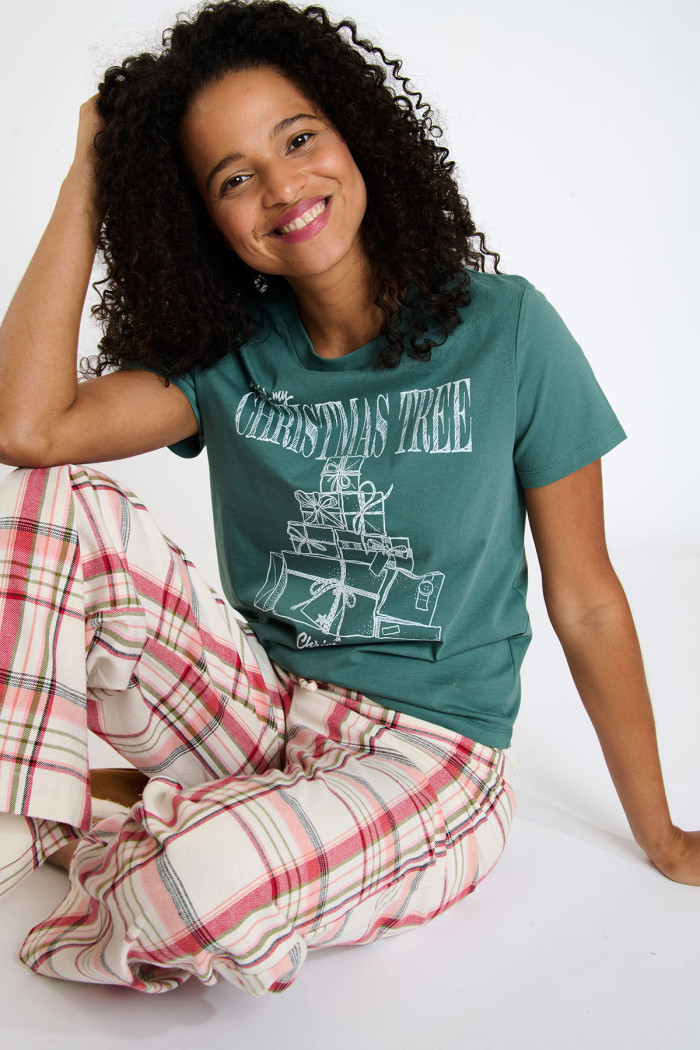 BLIZZARD CANDYCANE 2-Piece Plaid Pajama Set