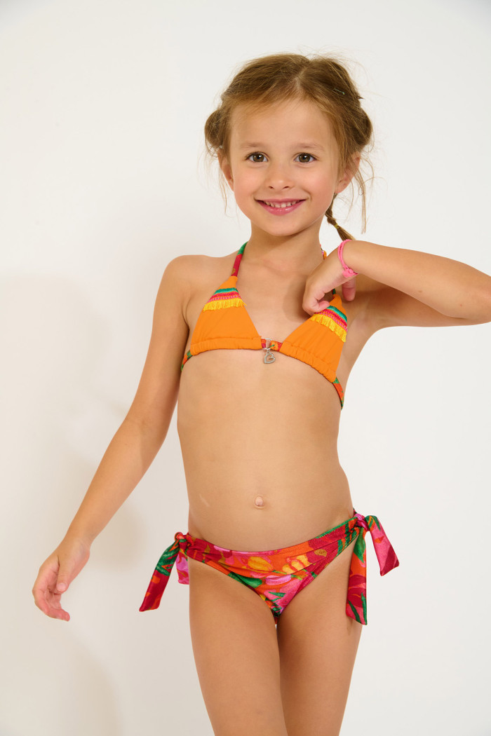 Bikini triangular colorido para niña M MANDEE ALAMEA
