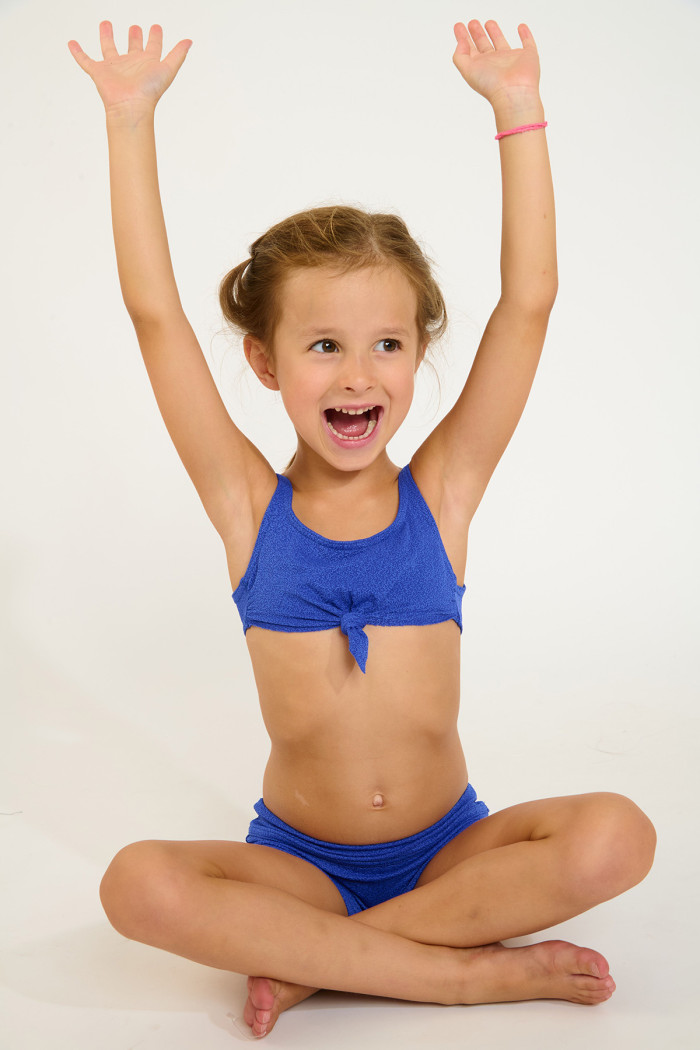 Bikini sujetador deportivo azul para niña M PIKATI SANTAYA