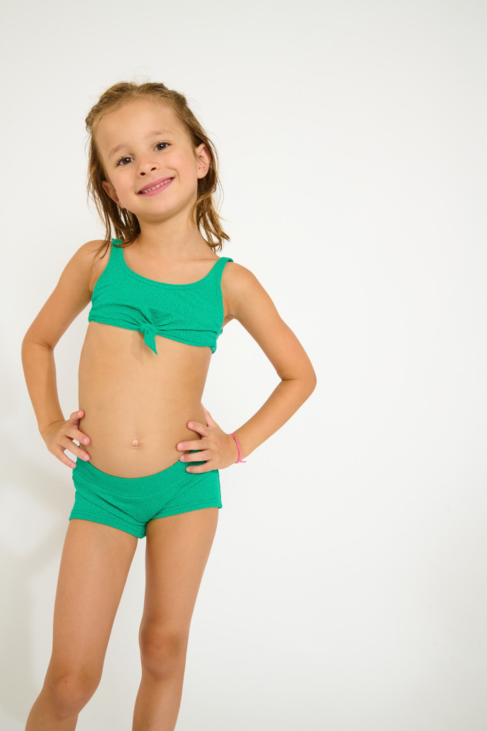 Bikini sujetador deportivo verde para niña M PIKATI SANTAYA