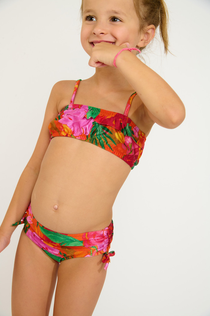 Maillot de bain 2 pièces bandeau coloré pour fille M TIXIE ALAMEA