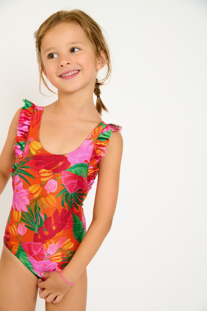 M TUNES ALAMEA colorful one-piece swimsuit for girls