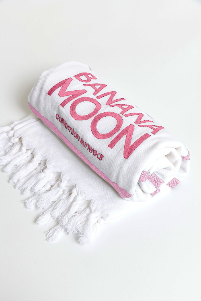 Fouta de playa a rayas rosa SOULY MARBELLA