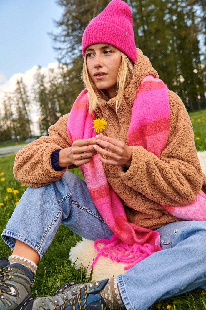 BLISS SAGUENAY pink scarf