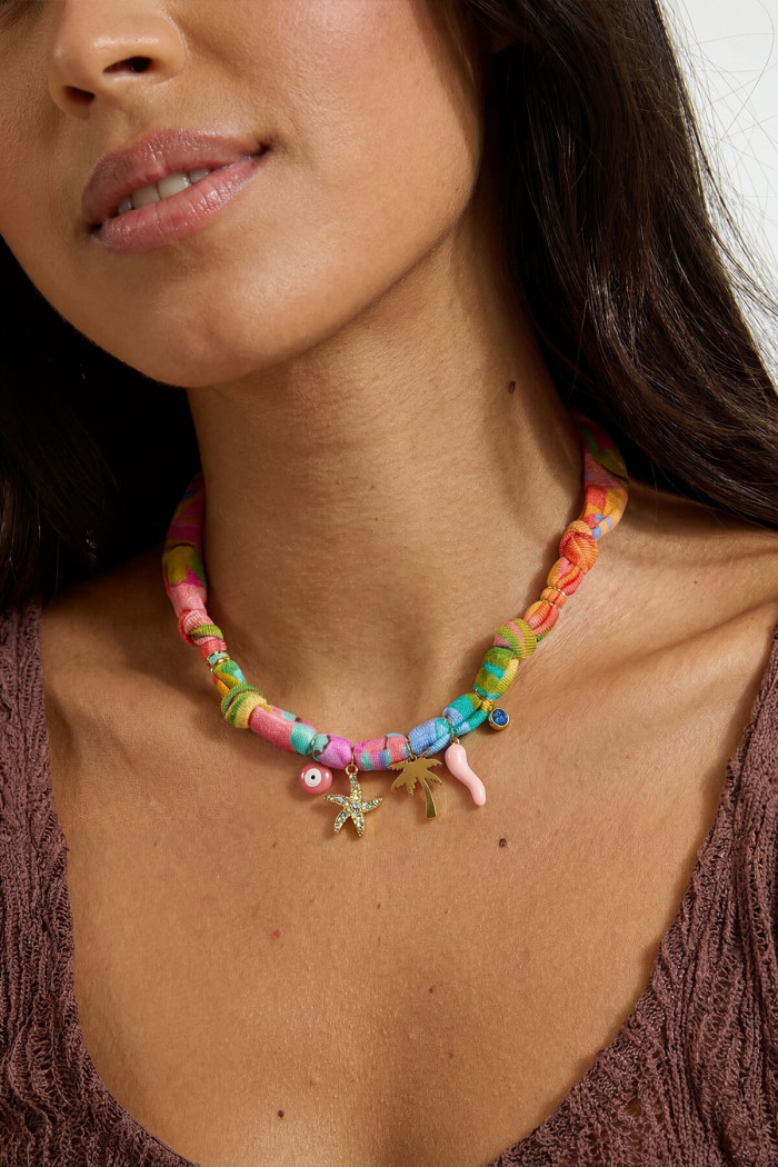 SMALLRUB CHOCKER pink Choker Necklace