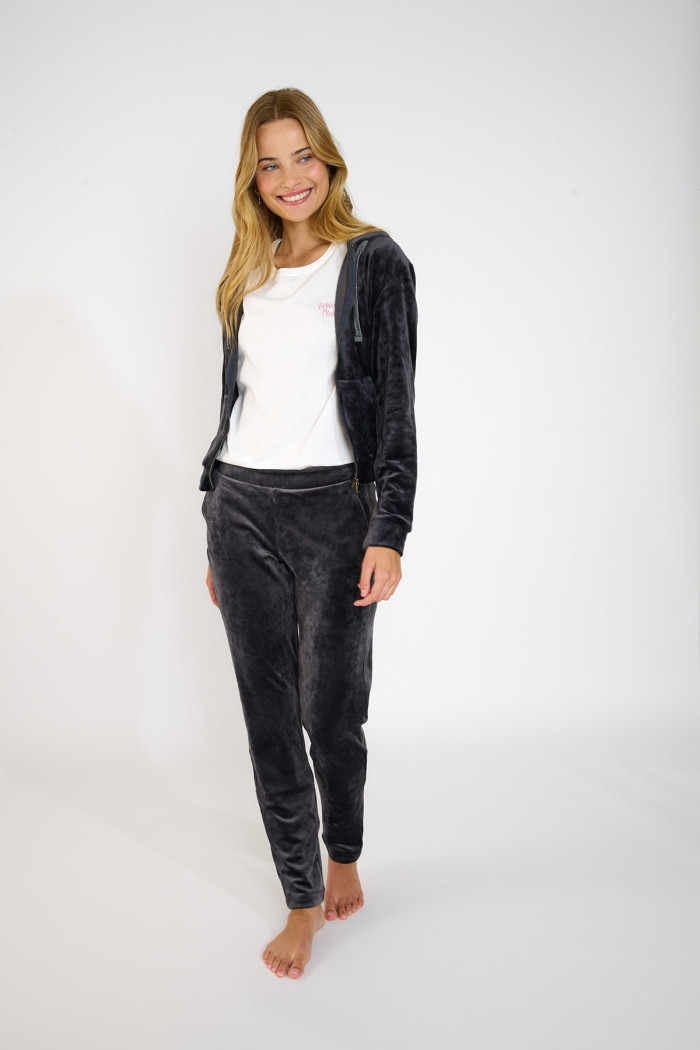 Pantalón de terciopelo gris KEENAN SEALAKE