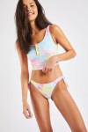 ELLE & BENTA COLORDYE tie-dye swimsuit