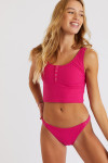 Elle & Jama Sunrib roze geribd zwempak - 1