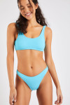 Bikini turquoise JUSTIN & NAIDA SCRUNCHY - 6