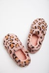 Pantuflas de mujer rosas con estampado de leopardo PECORA MUPPET
