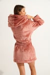 Peignoir en polaire coloris bois de rose ZARELA PILO