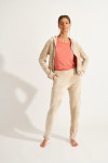 KEENAN SEALAKE ecru velvet trousers - 1