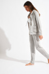 KEENAN SEALAKE light grey velvet trousers - 4