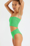 Nolo & Manha Scrunchy green bralette swimsuit - 2
