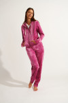 Roze fluwelen broek KEENAN SEALAKE - 5