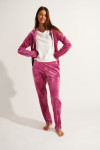 Roze fluwelen broek KEENAN SEALAKE - 9