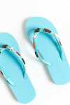 LUCERO TAHUATA blue flip-flops