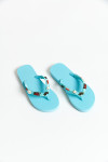 LUCERO TAHUATA blue flip-flops