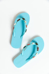 LUCERO TAHUATA blue flip-flops