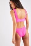 Maleo & Naida Scrunchy pink two-piece bikini