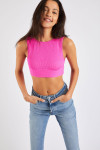 Maleo & Naida Scrunchy pink two-piece bikini