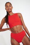 Maillot de bain brassière orange MALEO & MANHA SCRUNCHY