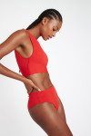 Maillot de bain brassière orange MALEO & MANHA SCRUNCHY