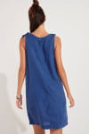 MEDWAY HAWSTON blue linen dress - 2