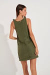HAWSTON MEDWAY khaki linen dress - 2