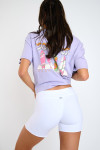 Witte biker short Zelig Moonrib - 3