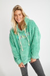 Oversized fleece sweatshirt groen BRADLEY YAMASKA - 3