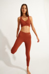 EAGLE WELLNESS brown sport leggings - 4