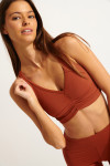 FLOW WELLNESS brown sports bra - 1