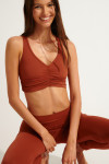 FLOW WELLNESS brown sports bra - 3