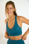 FLOW WELLNESS blue cobalt sports bra - 6