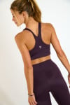 FLOW WELLNESS plum colour sports bra - 4