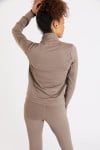 Chaqueta deportiva beige mujer Focus Wellness - 2