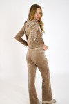 JOSIE SEALAKE ecru velvet trousers