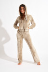 JOSIE SEALAKE ecru velvet trousers