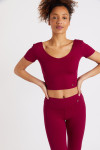 Mantra Wellness burgundyk sports t-shirt - 4