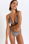 Maillot de bain 2 pièces vichy noir Glamo & Camana Delvina - 3