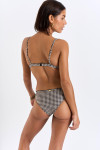 Maillot de bain 2 pièces vichy noir Glamo & Camana Delvina - 2
