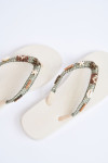 LUCERO TAHUATA ecru flip-flops
