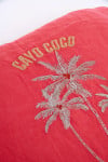 Orama Coco Pink Embroidered Cushion Cover - 3